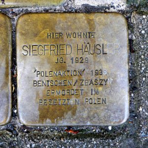 Stolperstein für Siegfried Häusler, Clausstrasse 64, Chemnitz