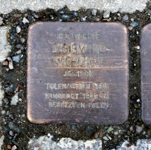 Stolperstein für Sigismund Nachmann, Hospitalstrasse 7, Chemnitz