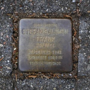 Stolperstein für Stefan Salomon Frank Königsträßle 34, Degerloch, Stuttgart