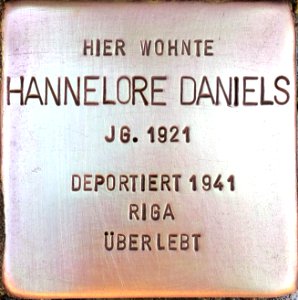 Stolperstein Hannelore Daniels2