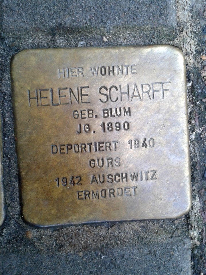 Stolperstein Helene Scharff