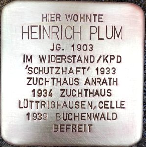 Stolperstein Heinrich Plum1