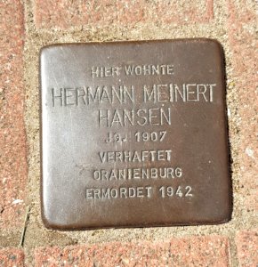 Stolperstein Hansen Hermann Westerland