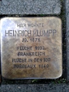 Stolperstein Heinrich Klumpp
