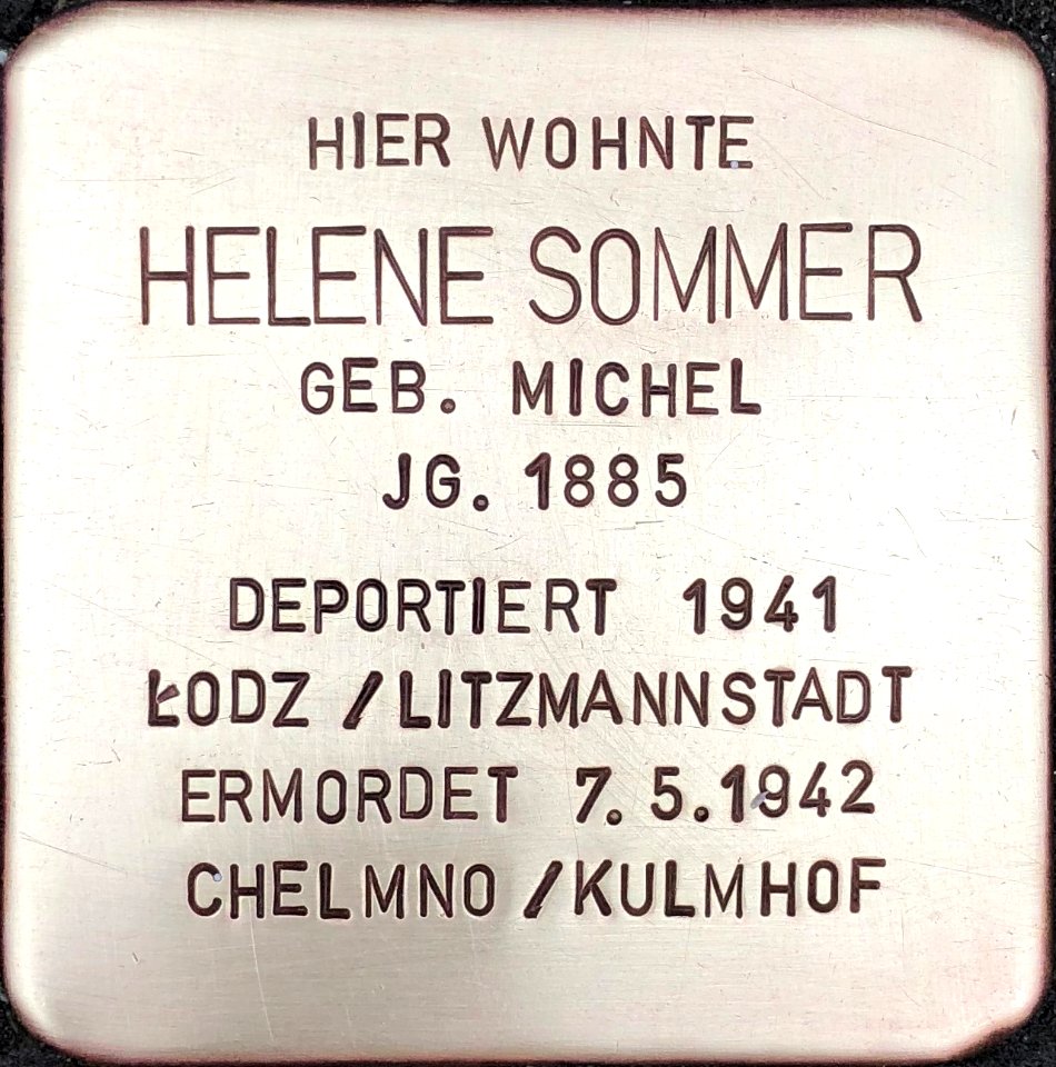 Stolperstein Helene Sommer1