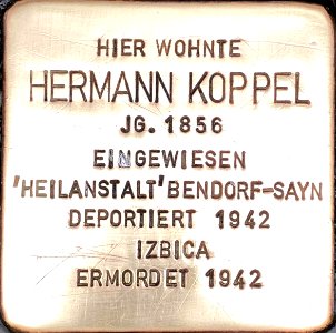 Stolperstein Hermann Koppel2