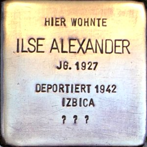 Stolperstein Ilse Alexander2