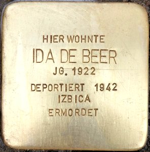 Stolperstein Ida de Beer1