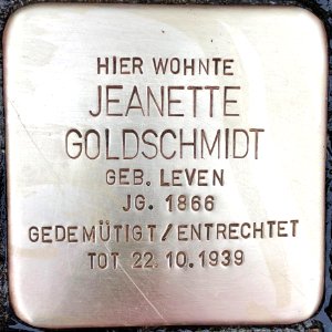 Stolperstein Jeanette Goldschmidt