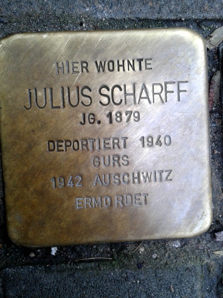 Stolperstein Julius Scharff