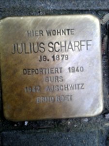 Stolperstein Julius Scharff