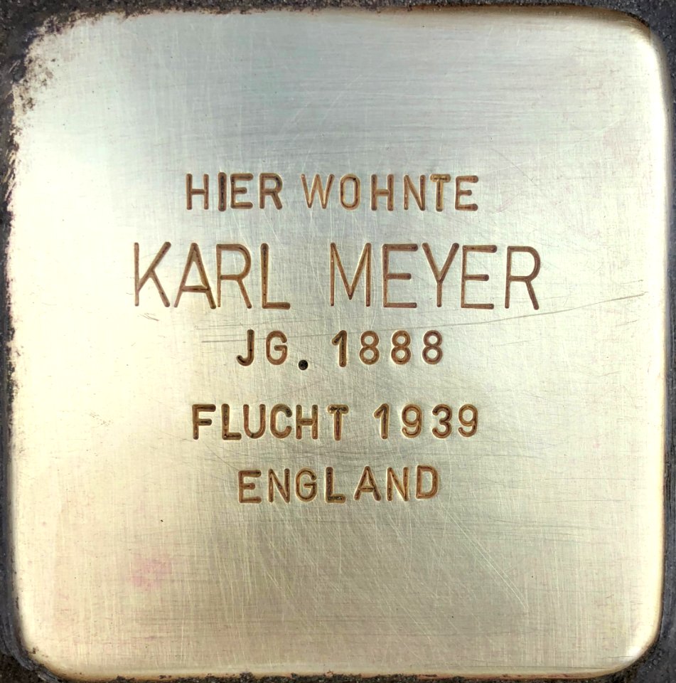 Stolperstein Karl Meyer1