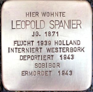 Stolperstein Leopold Spanier