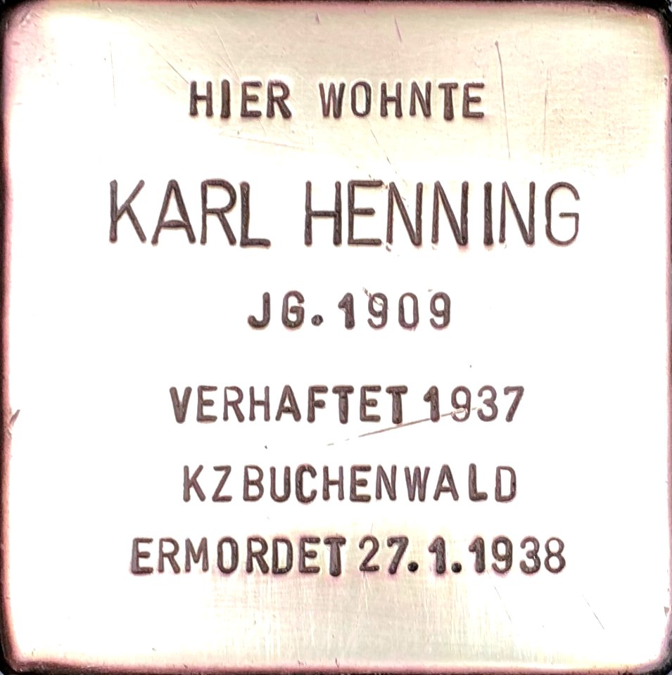 Stolperstein Karl Henning2
