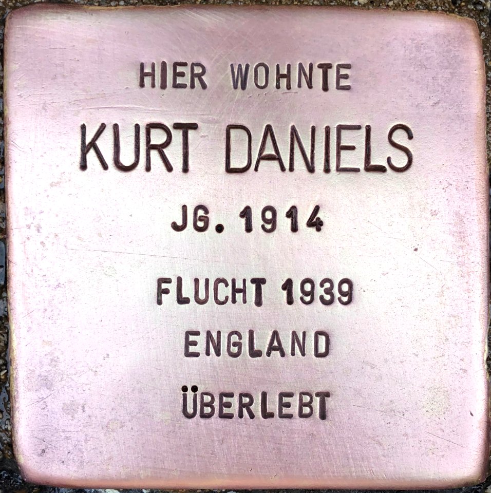Stolperstein Kurt Daniels1