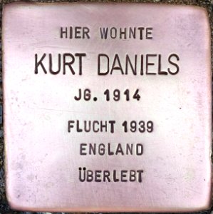 Stolperstein Kurt Daniels1