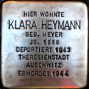 Stolperstein Klara Heymann1