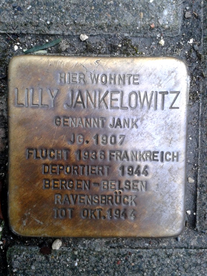 Stolperstein Lilly Jankelowitz