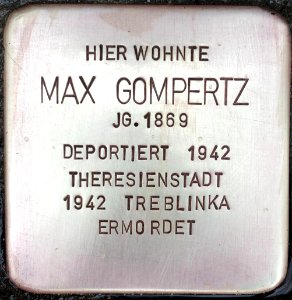 Stolperstein Max Gompertz