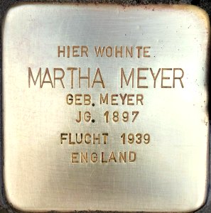 Stolperstein Martha Meyer1