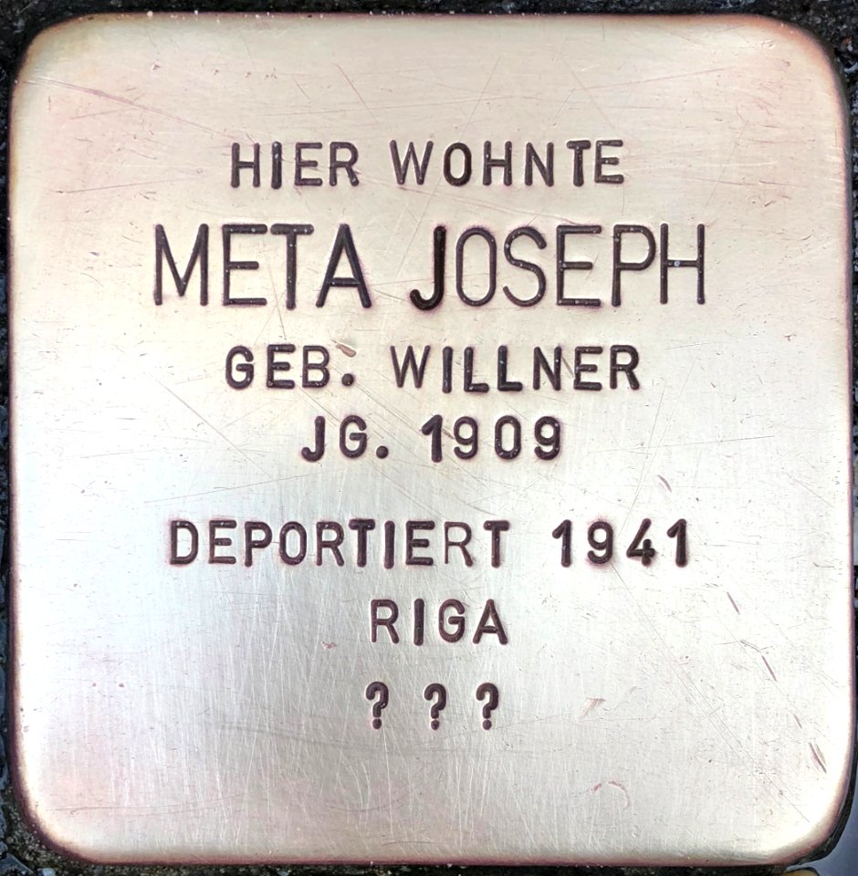 Stolperstein Meta Joseph