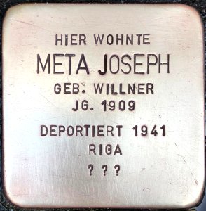 Stolperstein Meta Joseph