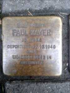 Stolperstein Paul Mayer