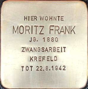 Stolperstein Moritz Frank