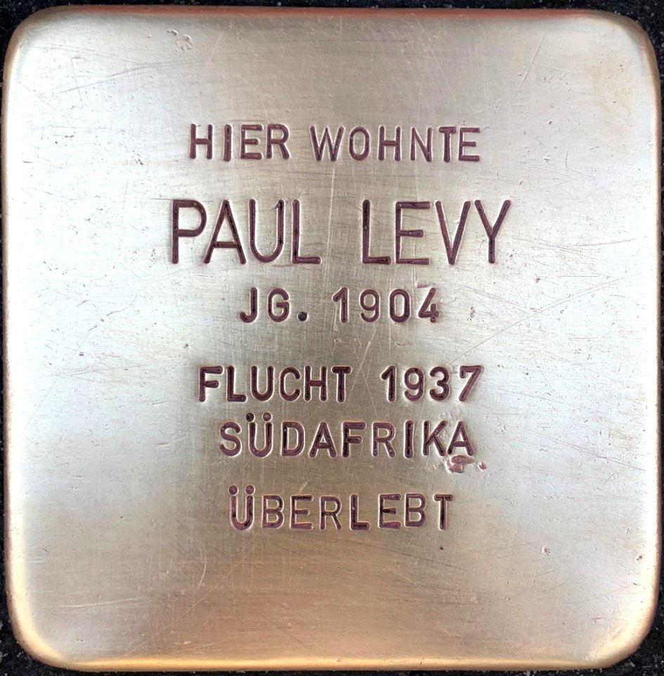 Stolperstein Paul Levy