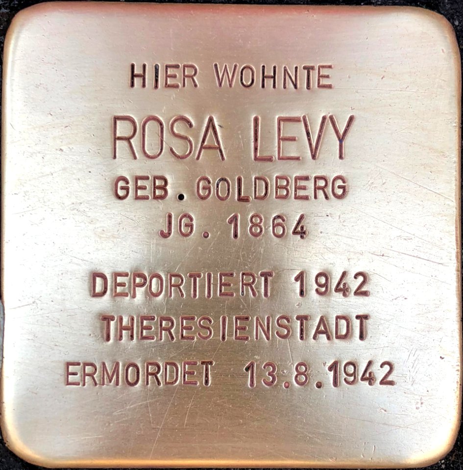 Stolperstein Rosa Levy
