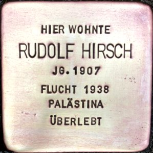 Stolperstein Rudolf Hirsch1