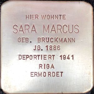 Stolperstein Sara Marcus