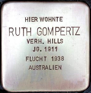 Stolperstein Ruth Gompertz
