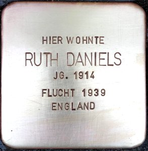 Stolperstein Ruth Daniels