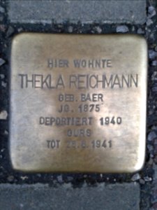 Stolperstein Thekla Reichmann