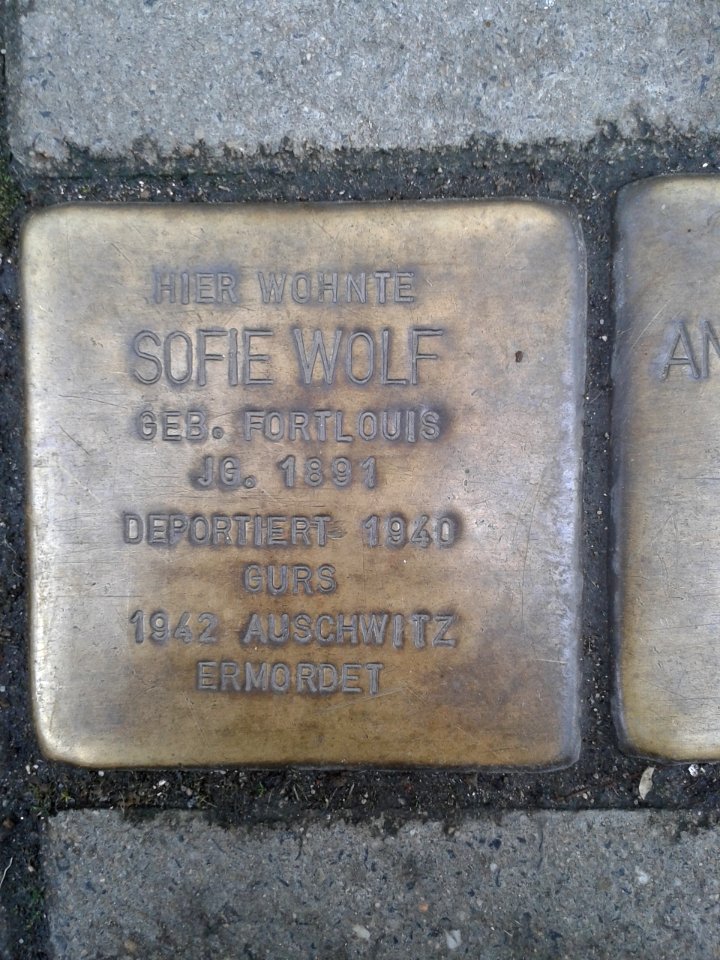 Stolperstein Sofie Wolf