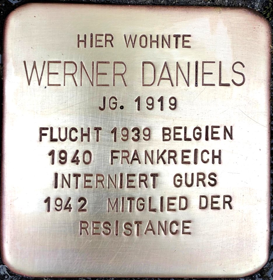 Stolperstein Werner Daniels