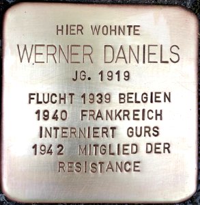 Stolperstein Werner Daniels