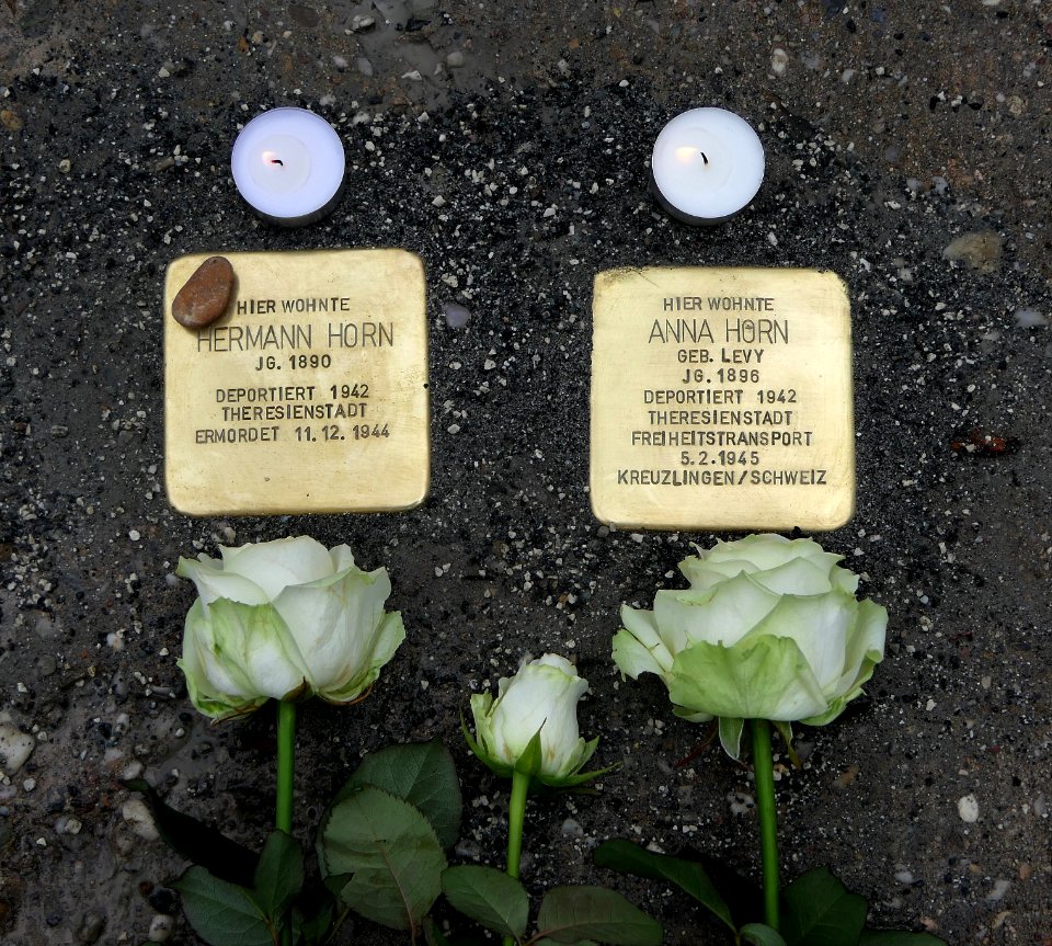 Stolpersteine für Anna und Hermann Horn, Beckerstraße 11, Chemnitz (3)
