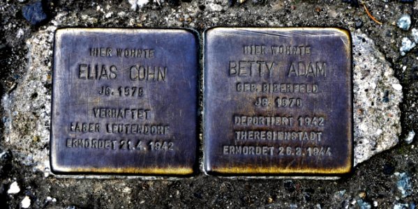Stolpersteine für Elias Cohn und Betty Adam, Külzufer 16, Zittau