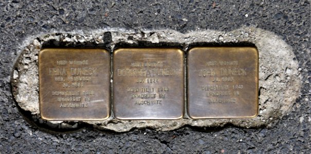 Stolpersteine für Familie Duneck, Theodor-Körner-Allee 13, Zittau (1)