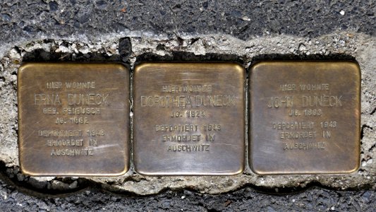 Stolpersteine für Familie Duneck, Theodor-Körner-Allee 13, Zittau (2)