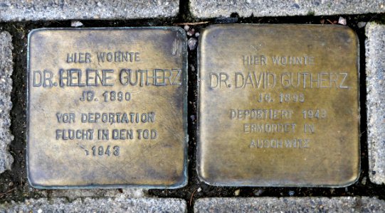 Stolpersteine für Familie Gutherz, Bahnhofstrasse 51, Döbeln