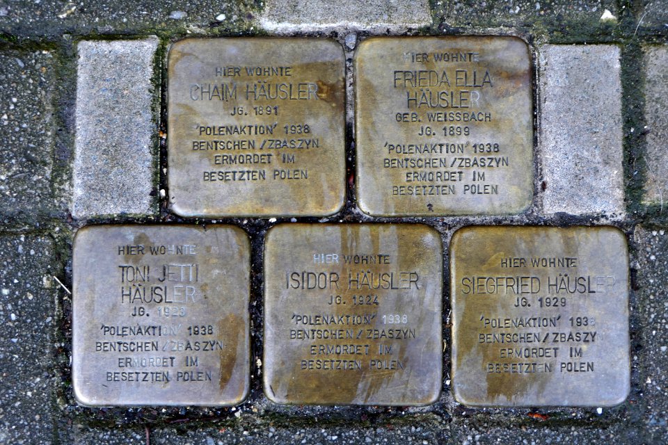 Stolpersteine für Familie Häusler, Clausstrasse 64, Chemnitz