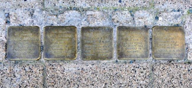 Stolpersteine für Familie Jungmann, Zöllnerstrasse 6, Chemnitz