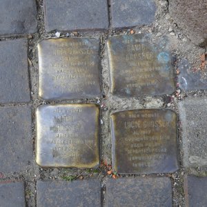 Stolpersteine für Familie Grosser, Leipziger Strasse 15, Zwickau
