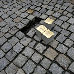 Stolpersteine für Familie Nathan, Am Rathaus 8, Chemnitz (1)