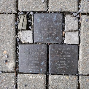 Stolpersteine für Familie Schalit, Brückenstrasse-Theaterstrasse, Chemnitz
