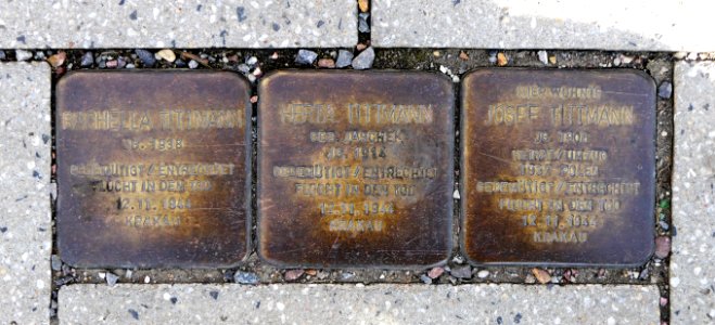 Stolpersteine für Familie Tittmann, Annenstrasse-Reitbahnstrasse, Chemnitz