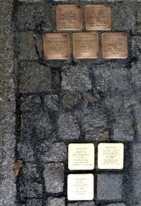 Stolpersteine für Familien Steinhart und Rosengarten, Laubestraße 24, Dresden (1)